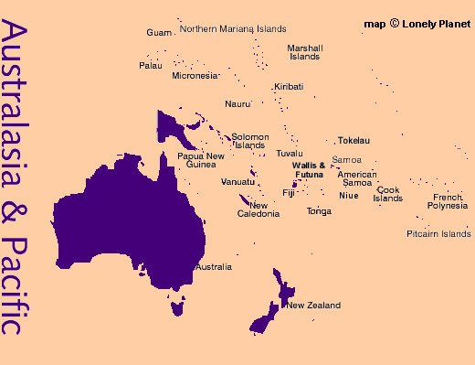 map of Australia