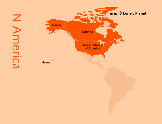 map of the Americas