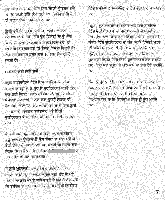 Punjabi page 7