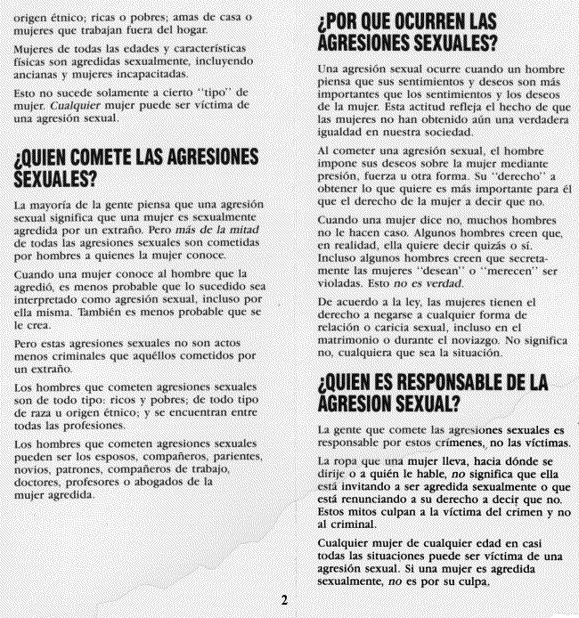Spanish pamphlet page 2