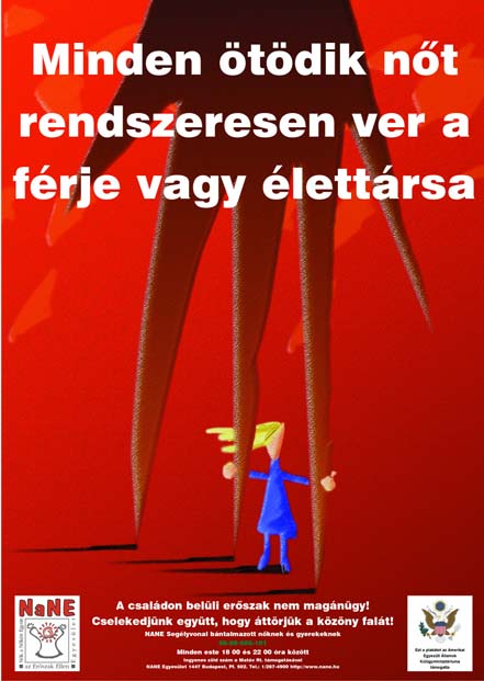 Plakát: Minden ötödik nőt rendszeresen ver a férje vagy élettársa (Poster)