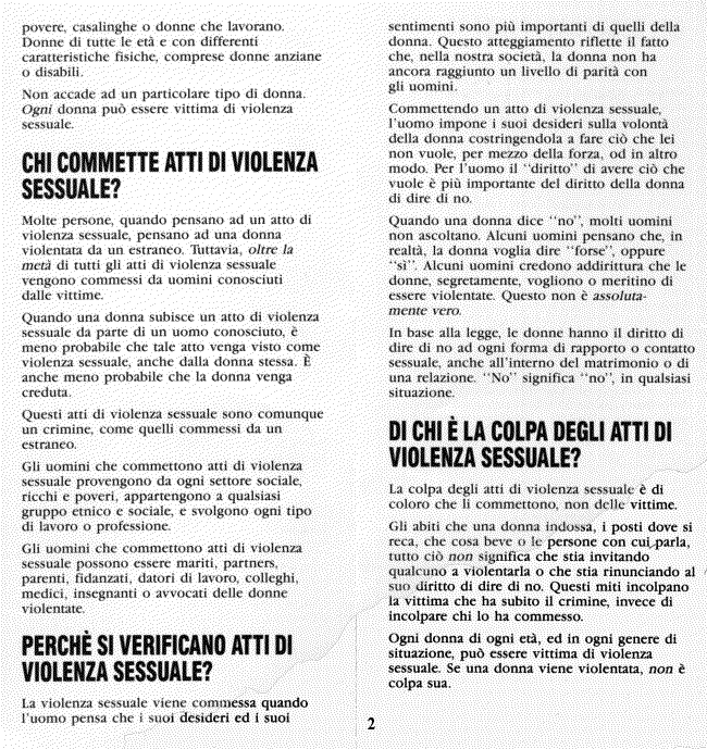 Italian pamphlet page 2