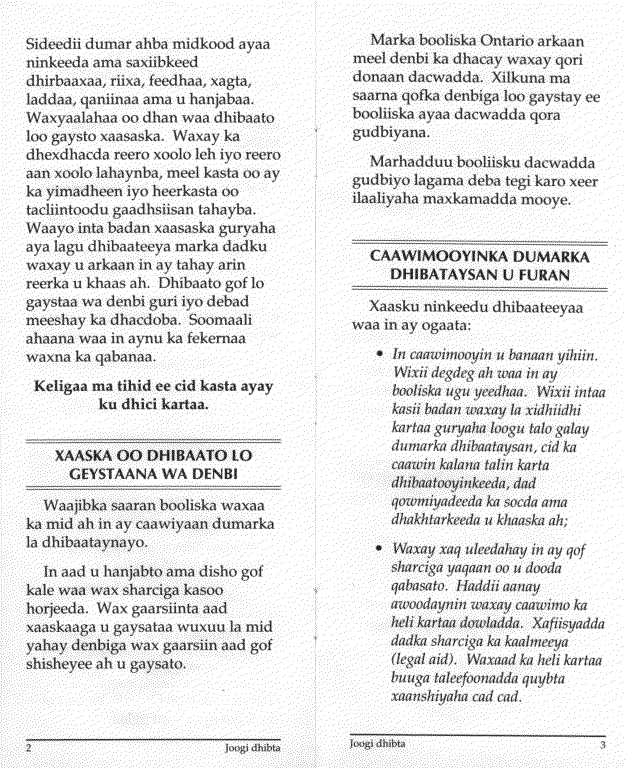 Somali pamphlet page 2